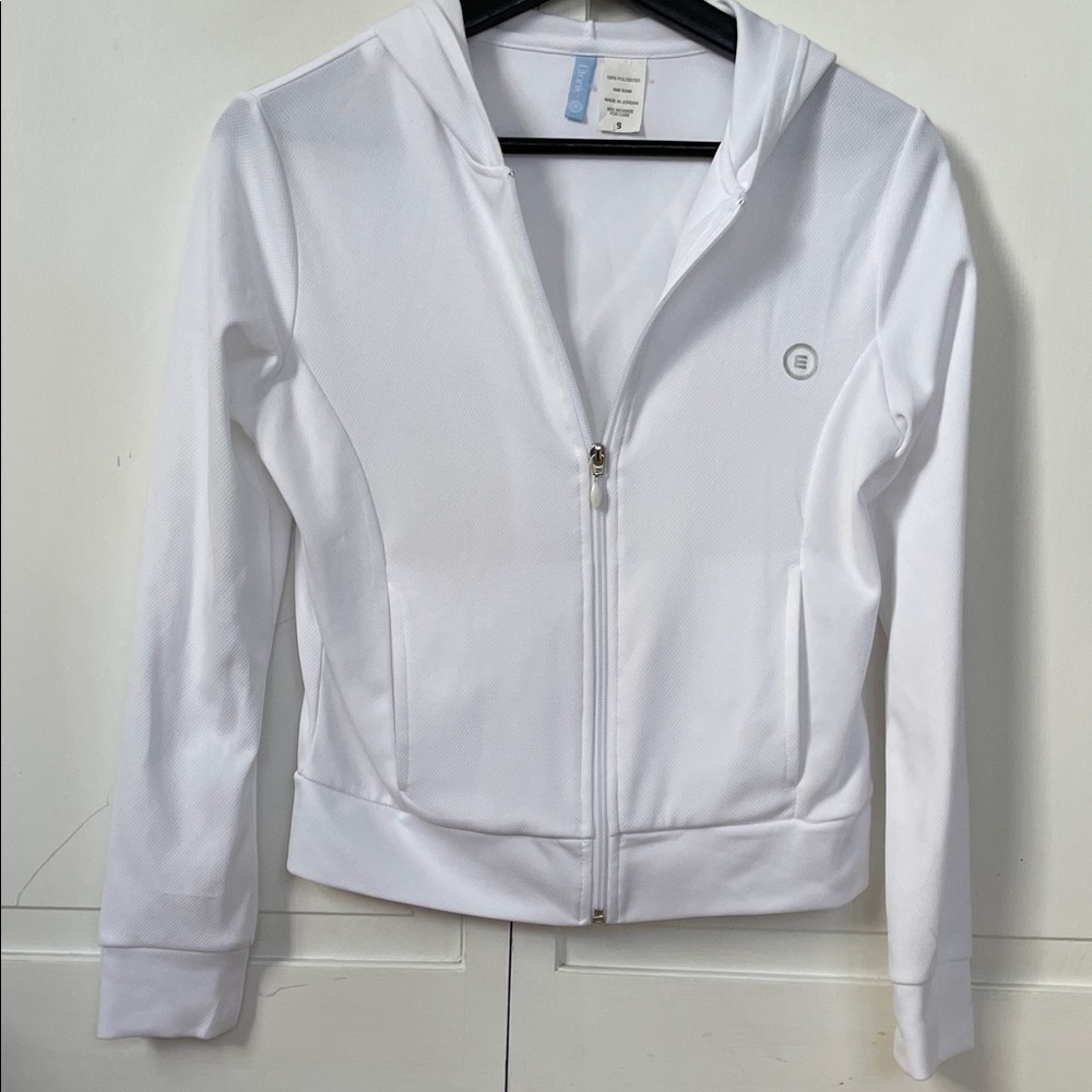 Eton White Athleisure Jacket Women’s‎ Size S | Lightweight Zip Up